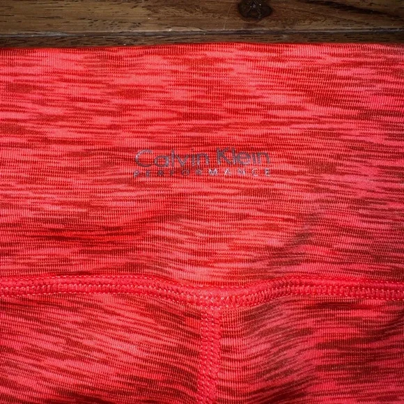 Calvin Klein Performance Leggings Pink and Orange - Picture 6 of 6